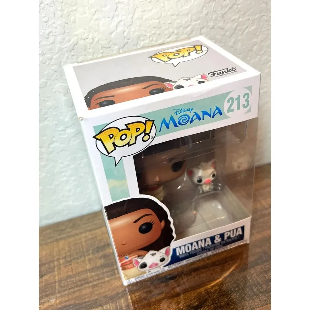 Funko Pop Disney Moana & Pua #213 Vinyl Figure Princess & Pig Set – New in Box